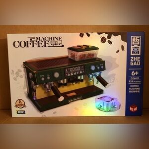 Double Coffee Machine ZHEGAO DZ6017 Creator With 928pcs